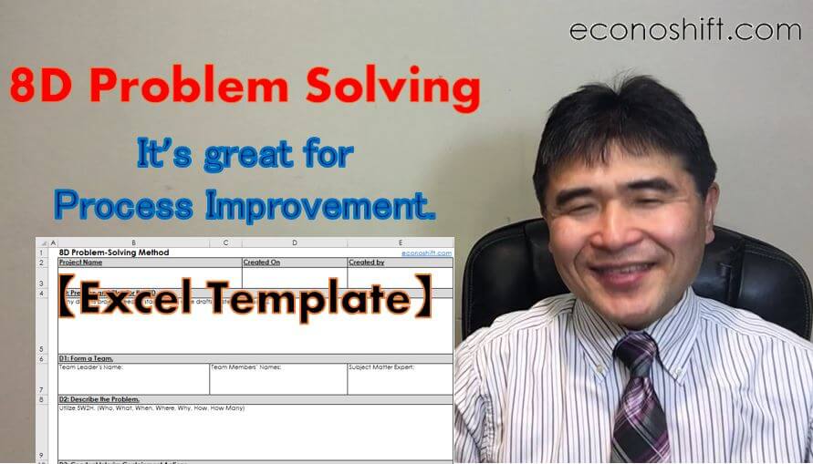 8D Problem Solving, Process Improvement【Excel Template】