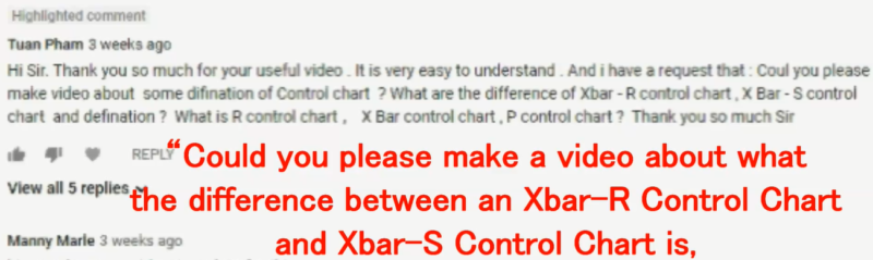Control Chart Types Video Request