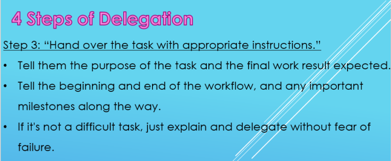 The 4 Steps of Delegation 2