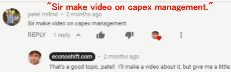 CapEx Management Video Request