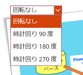 PowerApps 画像の回転